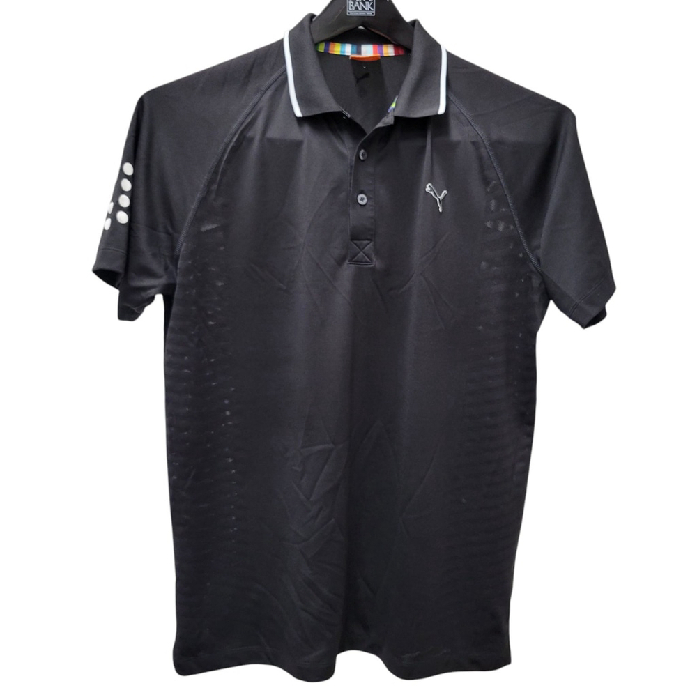 Puma Mens Embroidered Logo Polo Shirt Size Medium Excellent Condition Pre-owned